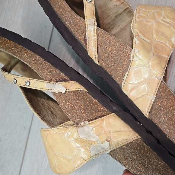 Betula By Birkenstock Women Thong Leather Sandals Flats shoes sz 40/9 Regular - Picture 9 of 14